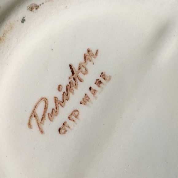 Purinton Slipware Apple Teapot with Lid 6" 1940-1950 - Picture 14 of 16